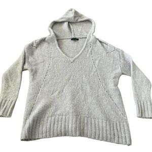 American Eagle Gray Hooded Sweater Size Small